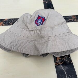 Kids Gray Bucket Hat with blue jays logo